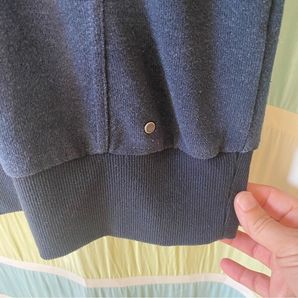 Prana Cozy Up Terry Dress Chunky Lace V-Neck Sz Small - Picture 8 of 9